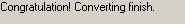 Ok. Finish to convert text to wav.